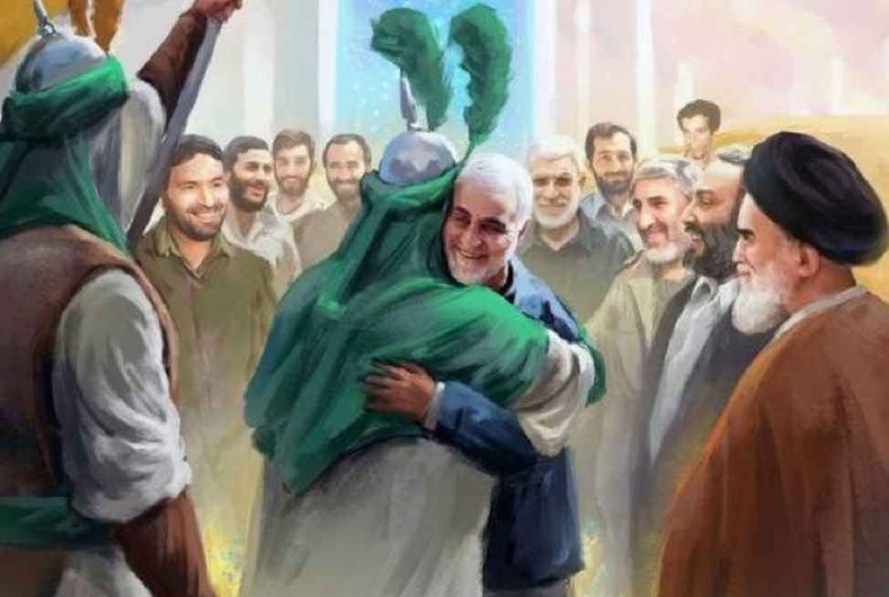 گفتمان سردار سلیمانی در انتخابات سردار سلیمانی در آغوش امام حسین استقبال شهدا از سردار سلیمانی