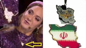 حذف خوزستان از ایران در گردنبند جنجالی مهناز افشار