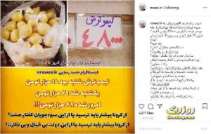 لیموترش هر کیلو از 15 هزار تومان به 48 هزار تومان رسید