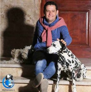 بهمن بابازاده و سگش