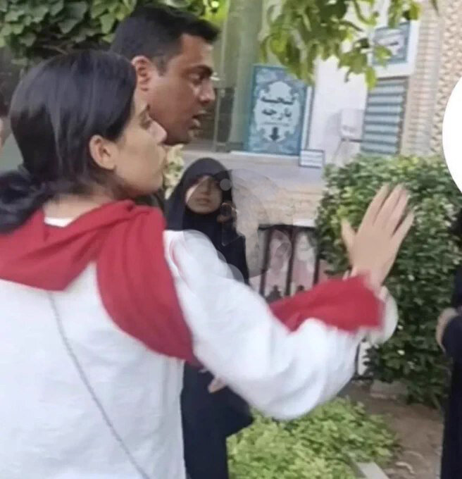 زن و مرد ضارب زن محجبه در شیراز
